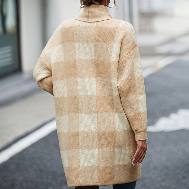 Valenzora | Lässiger karierter Cardigan