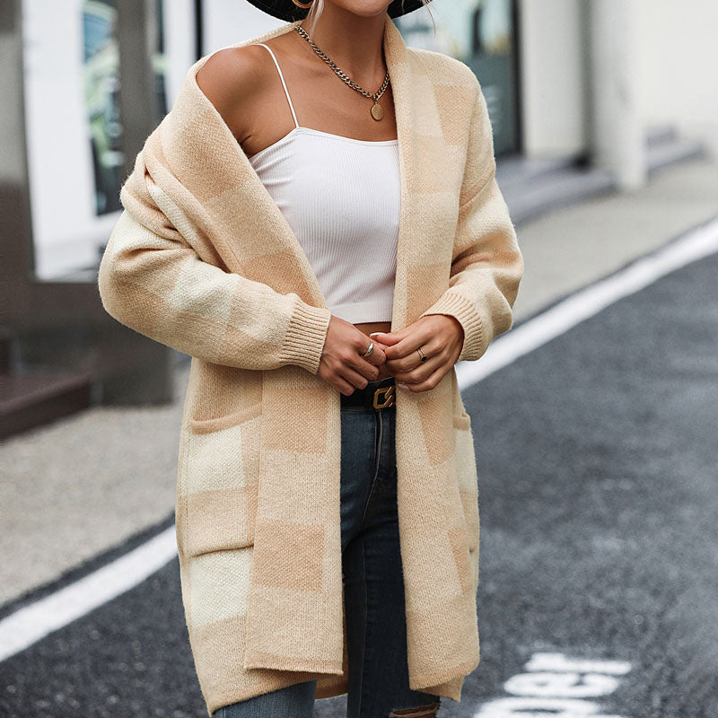 Valenzora | Lässiger karierter Cardigan