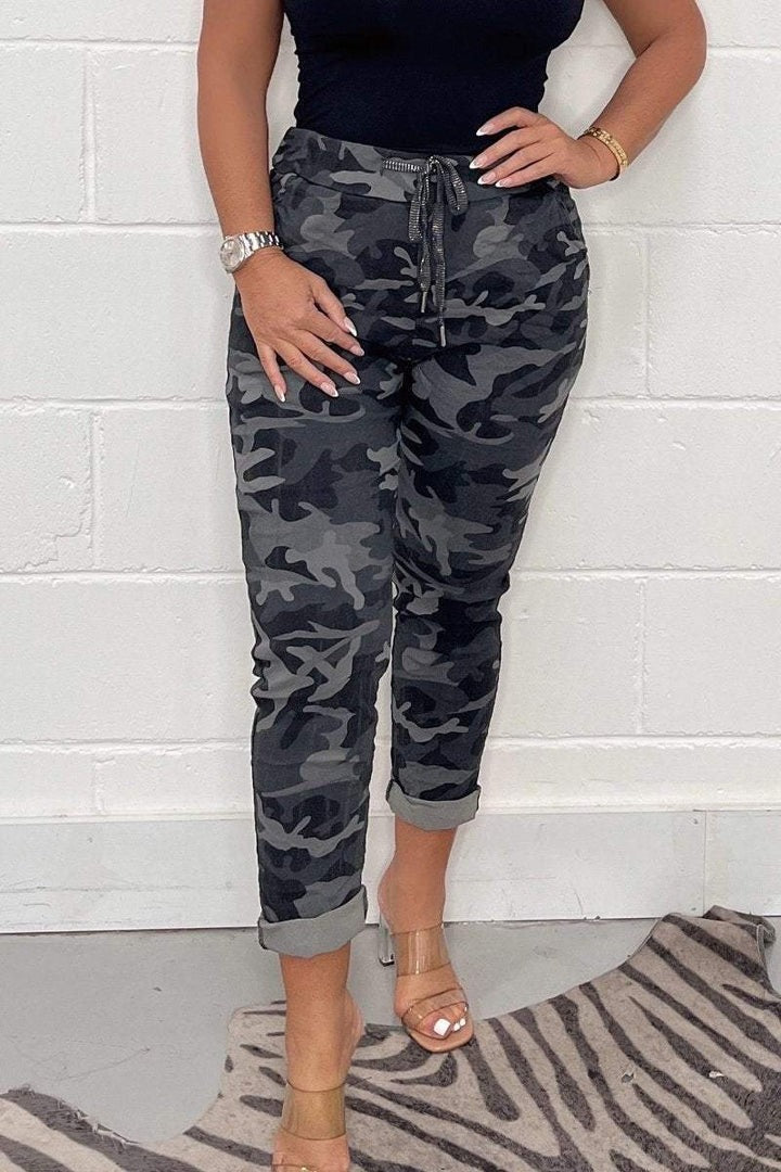 Stylish camouflage trousers