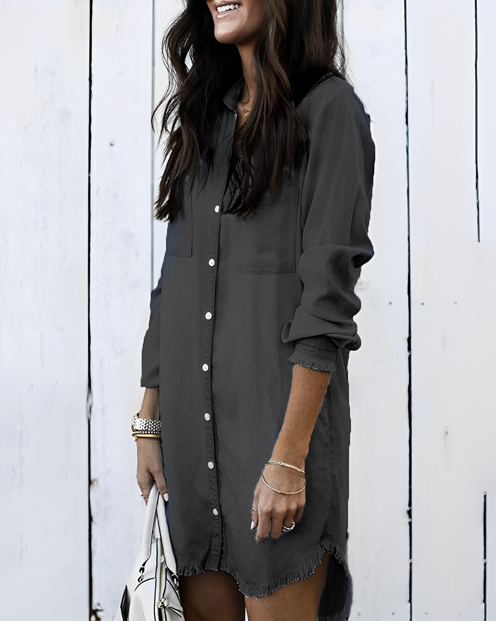 Valenzora | Jeansbluse – Stylische Jeansbluse mit Knöpfen für einen lässigen Look
