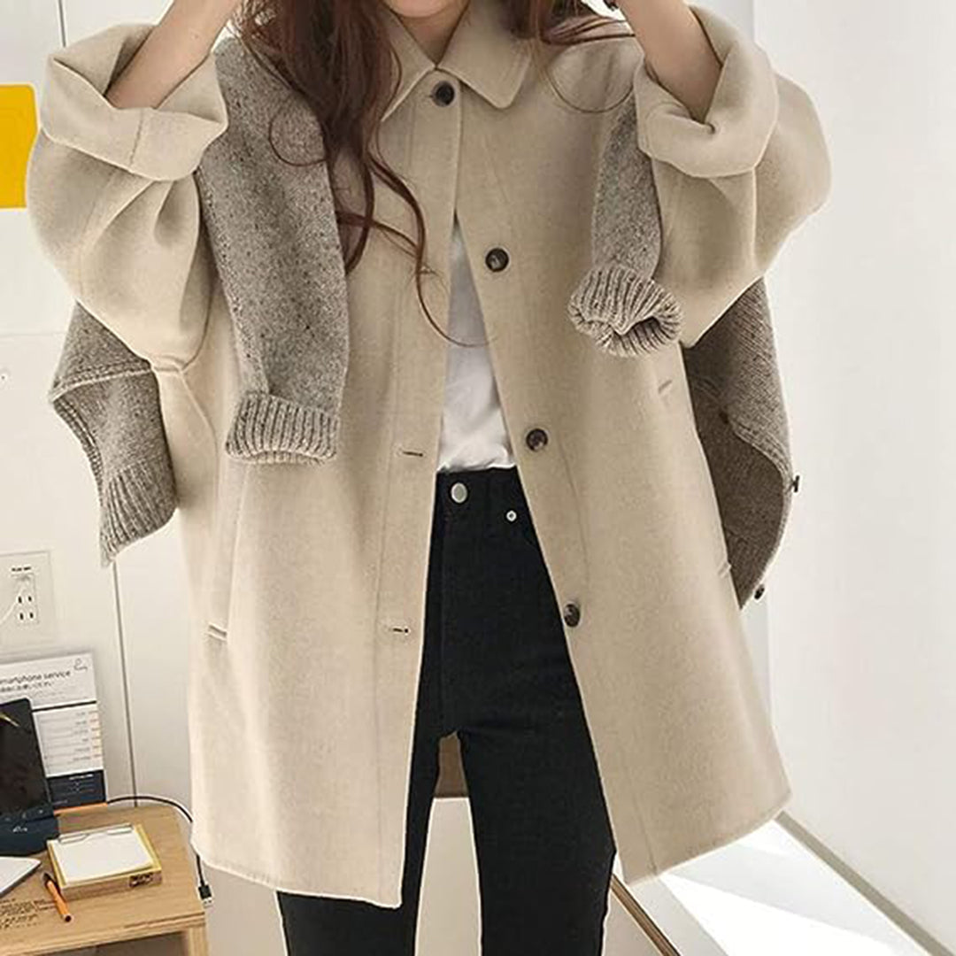 Valenzora Single-breasted elegant women's coat