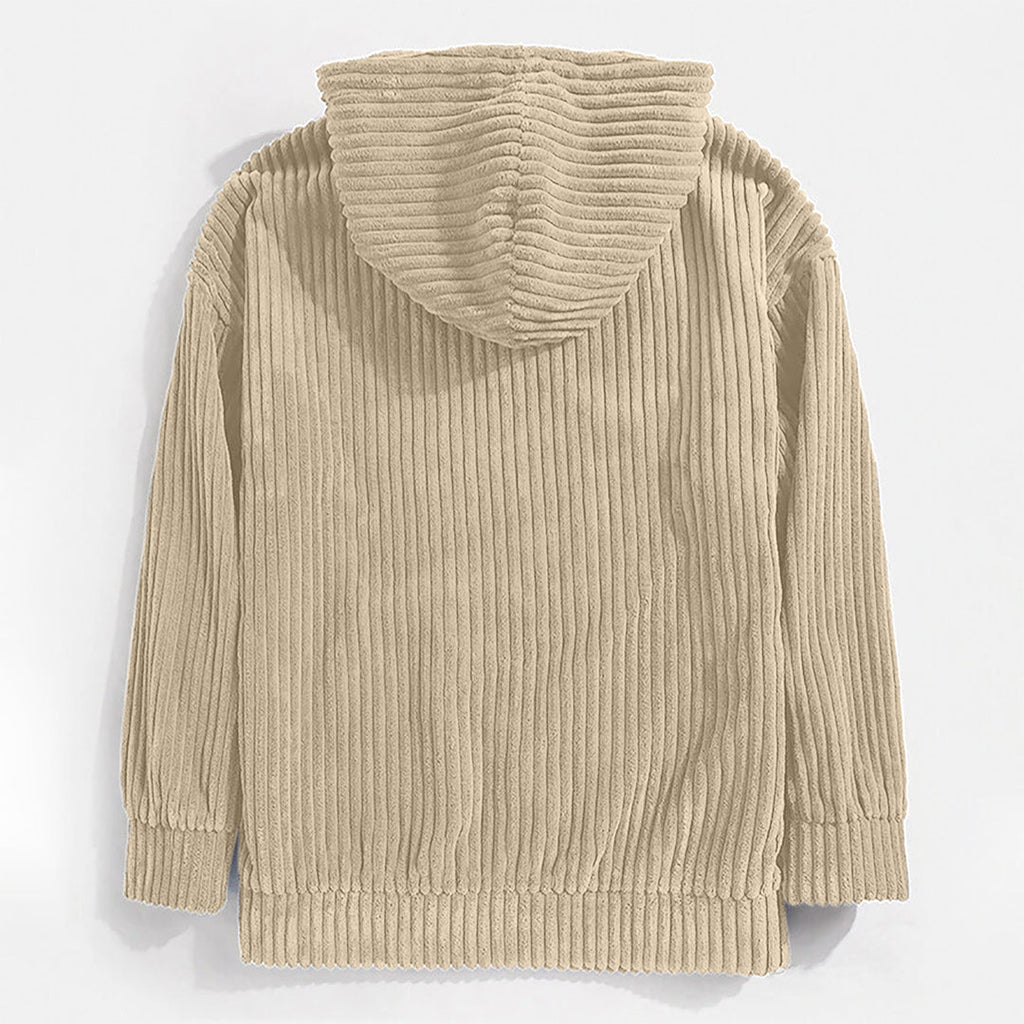 Valenzora | Corduroy hooded sweatshirt