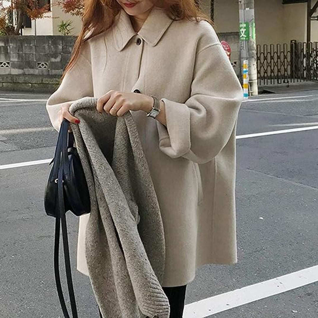 Valenzora Single-breasted elegant women's coat
