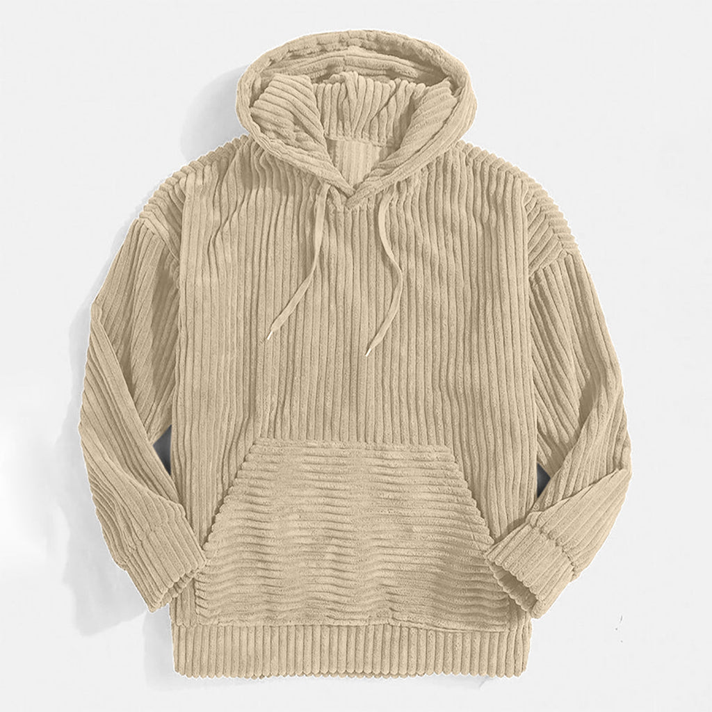 Valenzora | Corduroy hooded sweatshirt