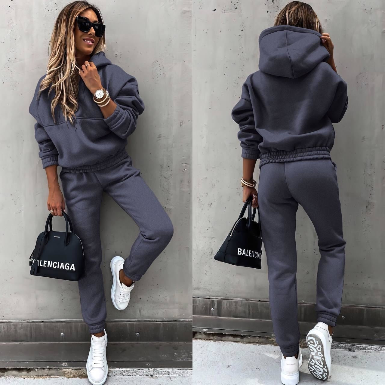 Valenzora | Set - comfortable women's jogging suit with hood