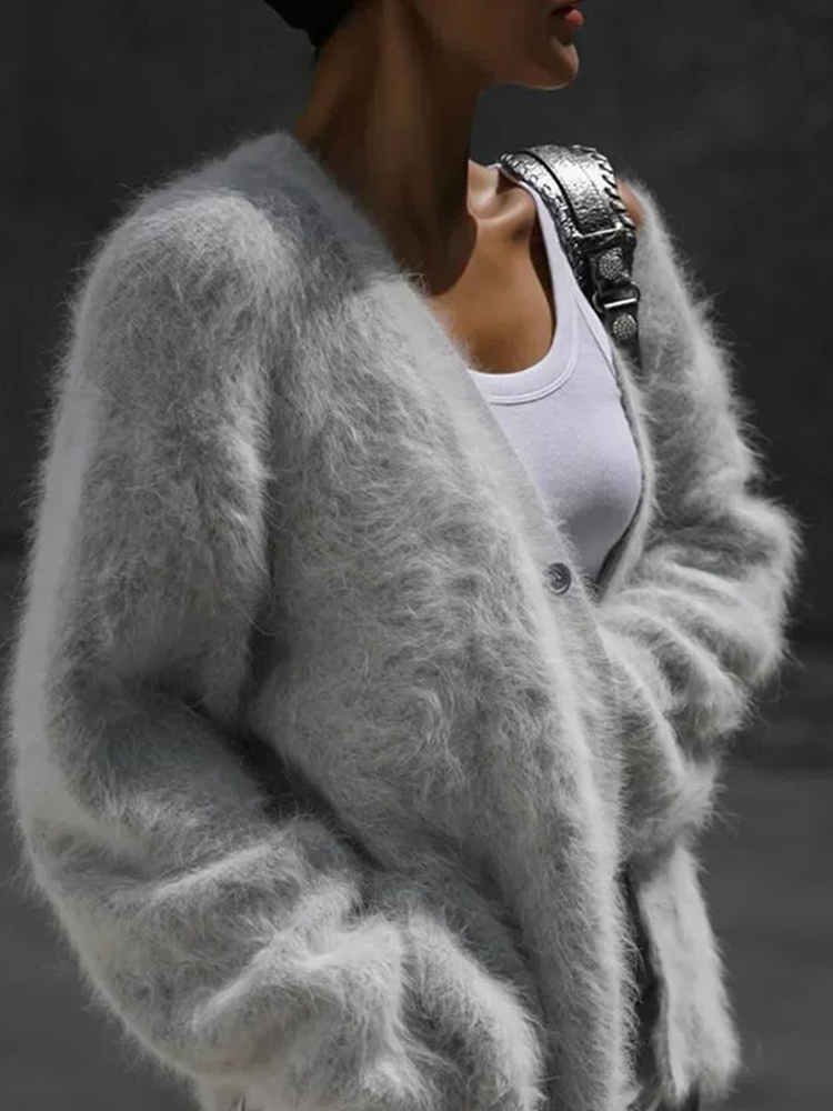 Valenzora | Kaschmir-Cardigan für Damen | Weicher Cardigan für Damen | Klassischer Strickjacke mit Knöpfen