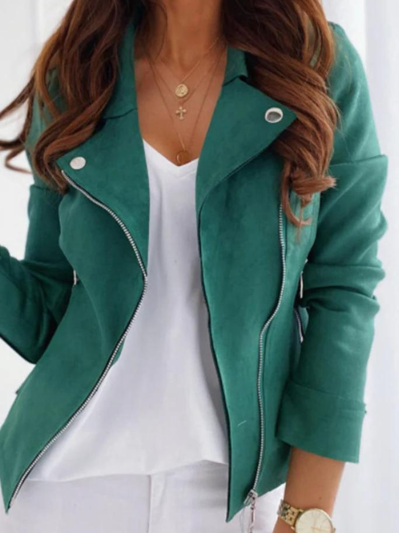 Valenzora | Damen-Wildlederimitat-Sommerjacke