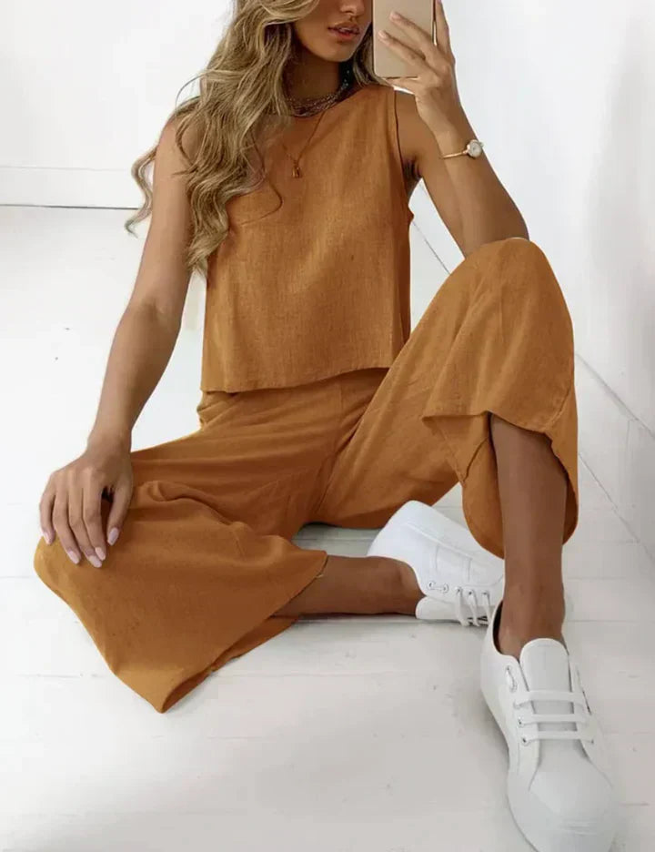 Valenzora | Two-piece linen set