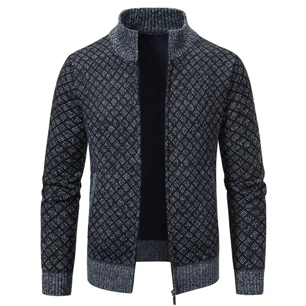 Knitted jacquard sweater