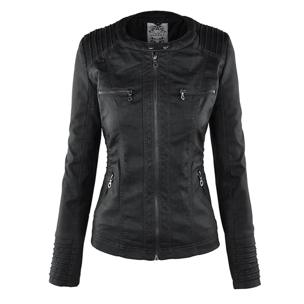 Valenzora | Elegante Kapuzen-Motorradjacke aus hochwertigem Leder