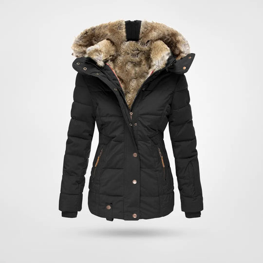 Valenzora - Warm, fashionable winter jacket with lining and hood