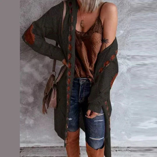 Valenzora | Fashionable cardigan with hood