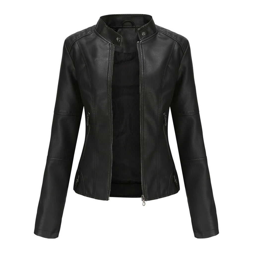 Valenzora GLAM: Modern leather jacket for women