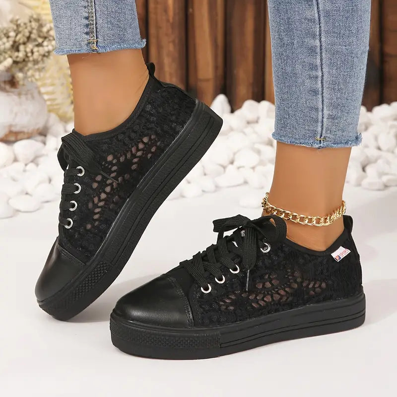 Valenzora | Women's Lace Platform Sneakers
