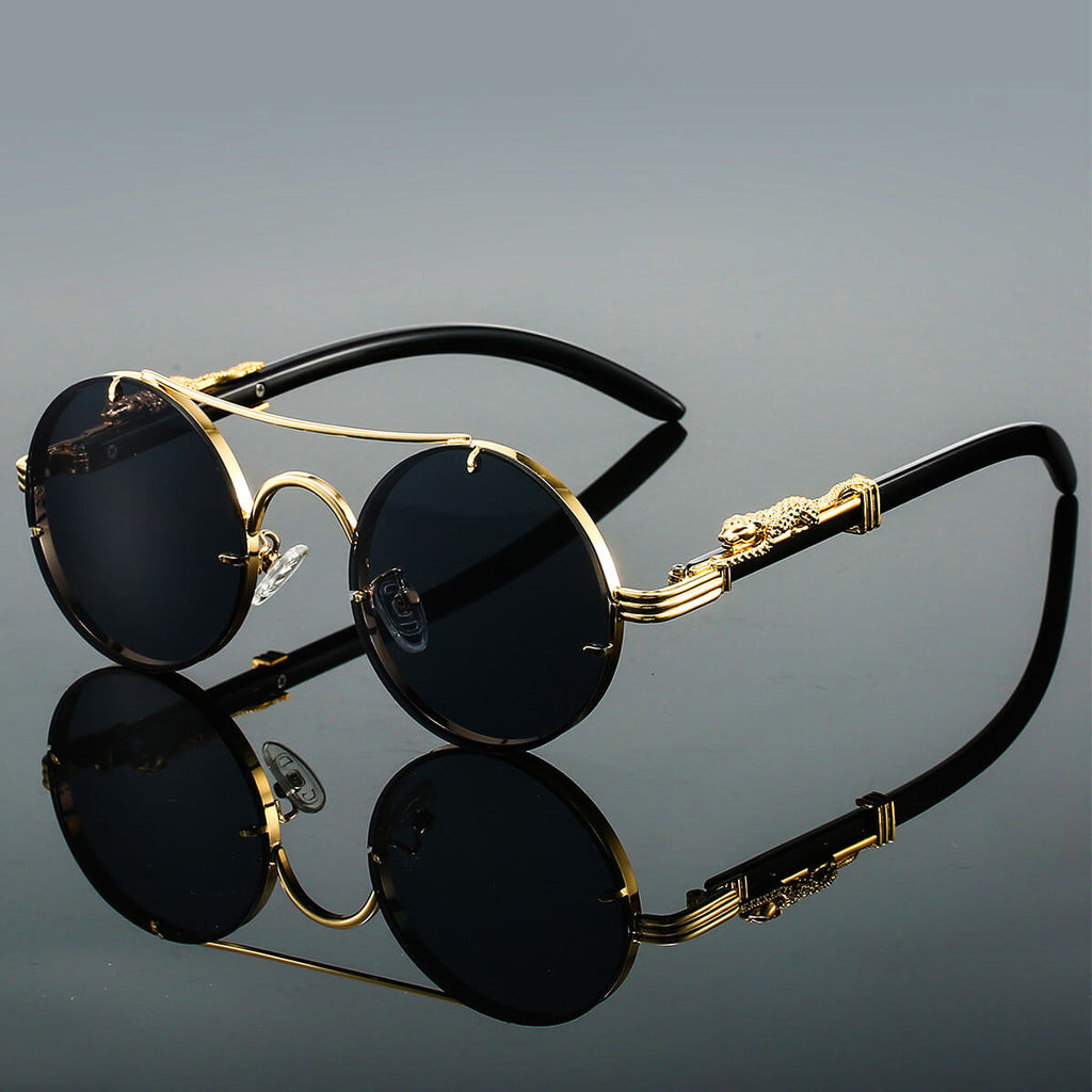 Valenzora | Oval Retro Sunglasses Made of Metal
