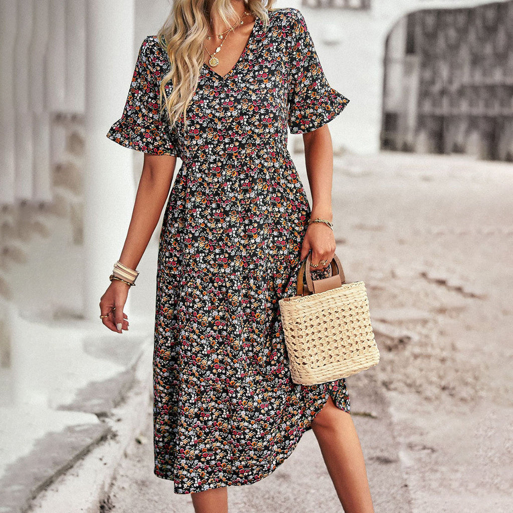 Blossomé™ - Elegant floral mini dress for women