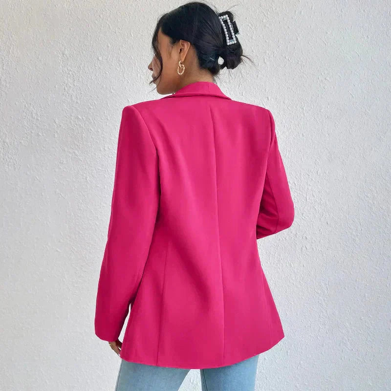 Valenzora | Open Front Long Blazer Coat Women's Clothing