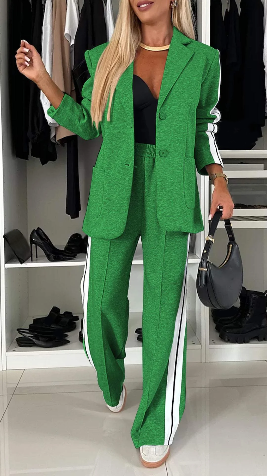 Valenzora | Set Wide Women's Leisure Trousers Two-Piece