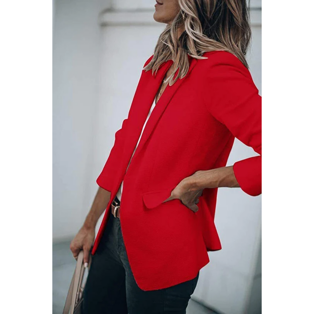 Valenzora | Single-breasted blazer with classic lapel for women
