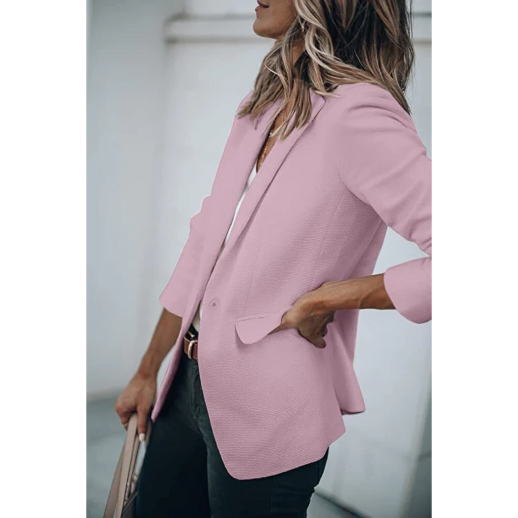 Valenzora | Single-breasted blazer with classic lapel for women