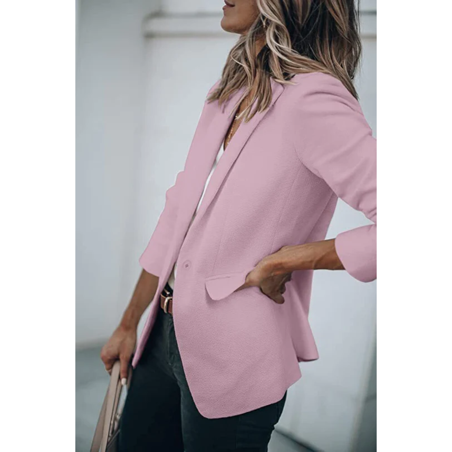 Valenzora | Single-breasted blazer with classic lapel for women