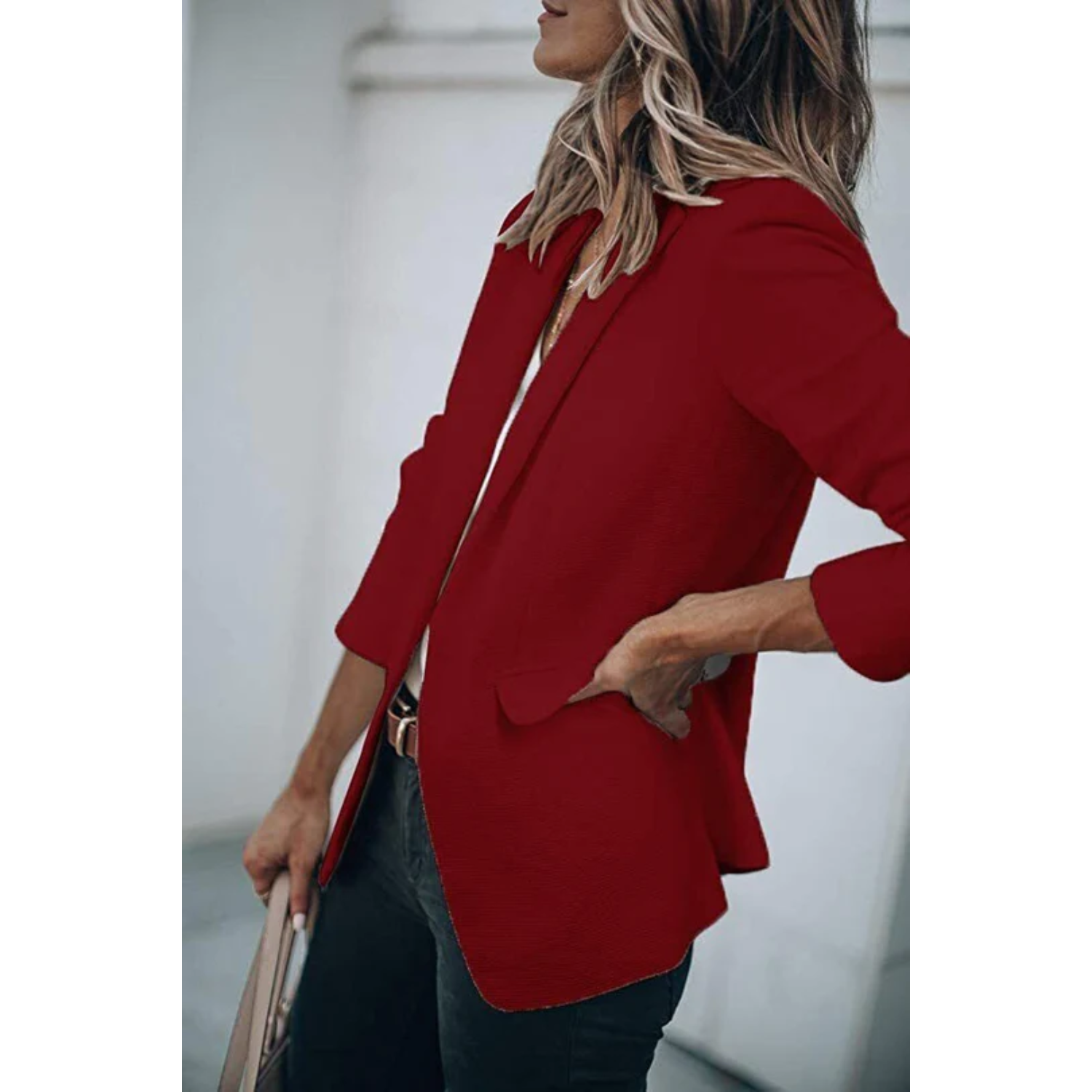 Valenzora | Single-breasted blazer with classic lapel for women