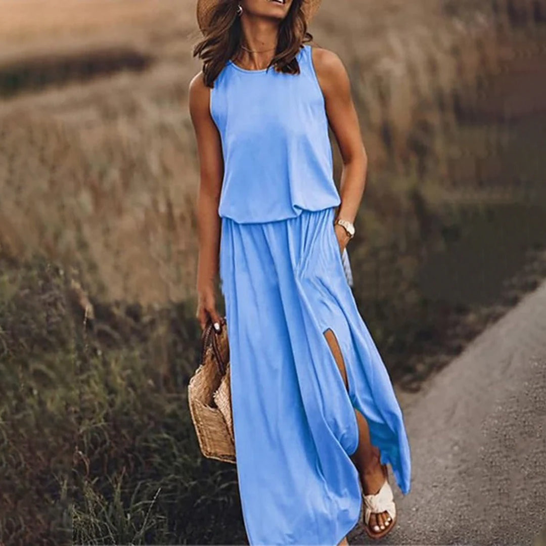 Valenzora - Casual summer dress with slit