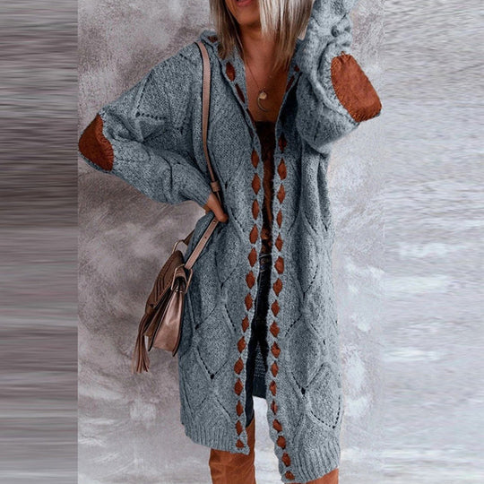 Valenzora | Modische Strickjacke mit Kapuze