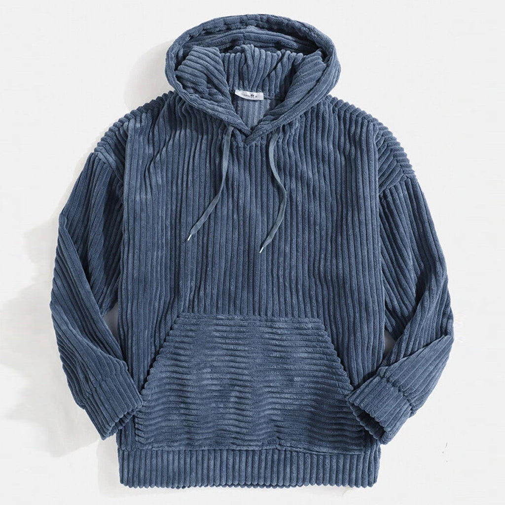 Valenzora | Corduroy hooded sweatshirt