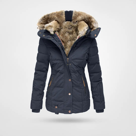 Valenzora - Warm, fashionable winter jacket with lining and hood