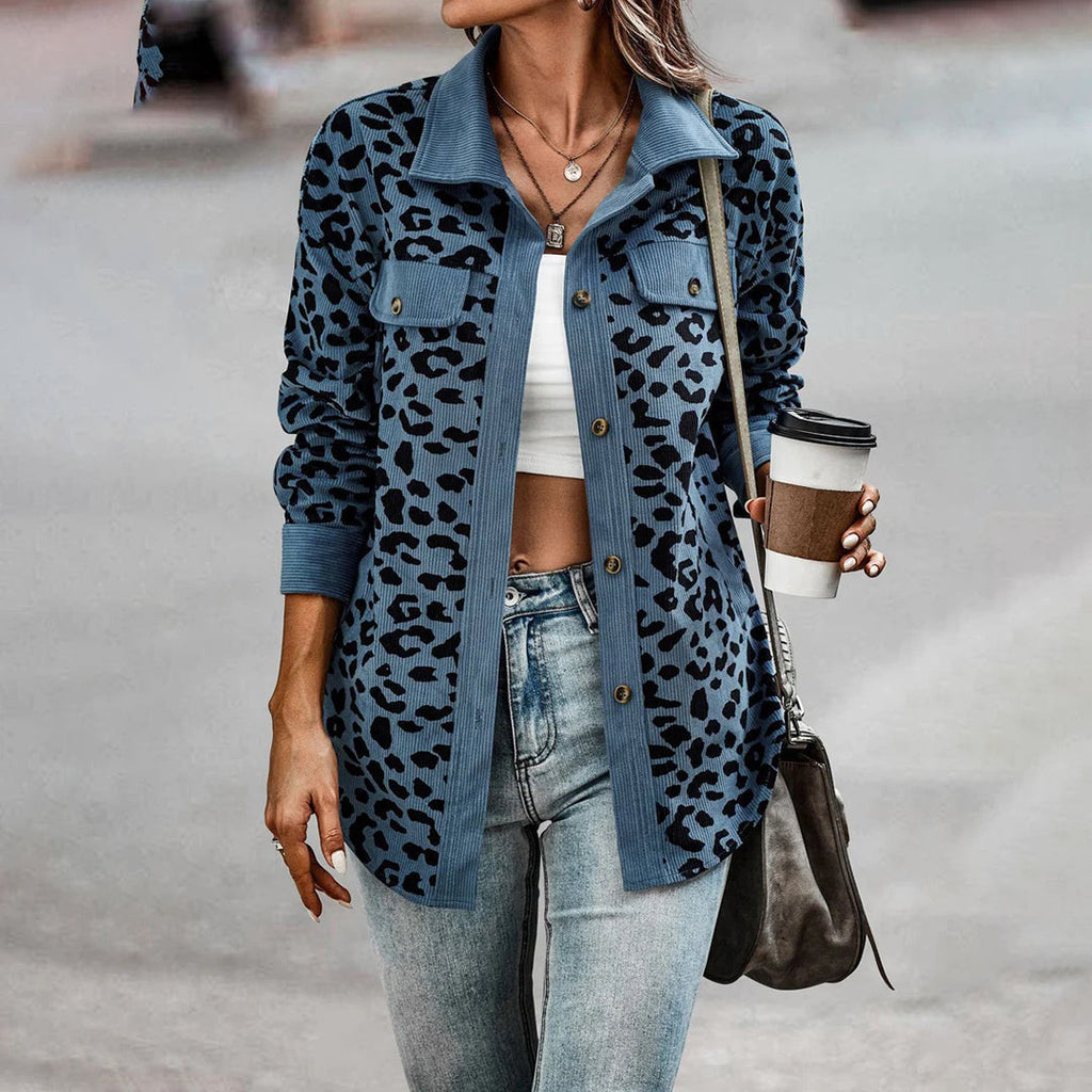 Valenzora | Stylische Damenjacke mit Leo-Print