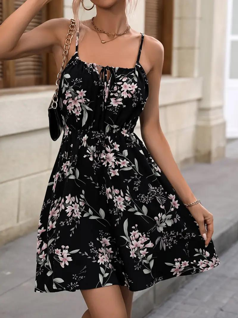 Valenzora | Mini Spaghetti Strap Summer Dress Sun Dress