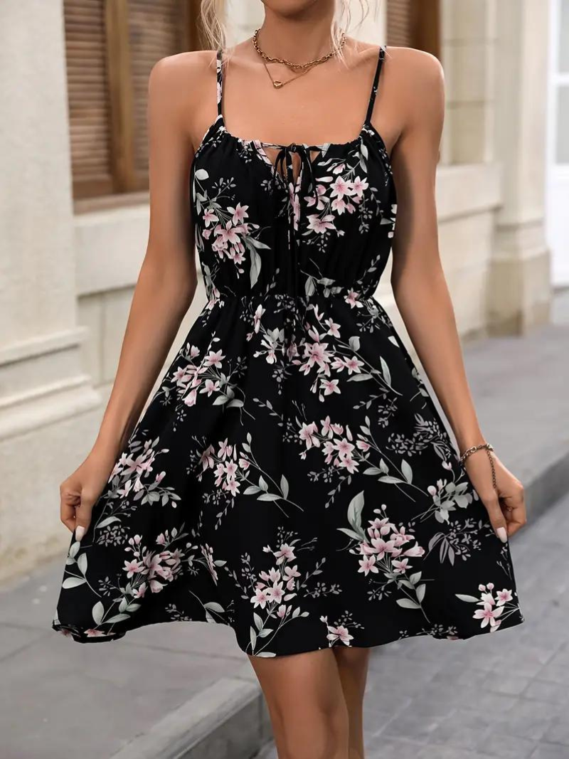Valenzora | Mini Spaghetti Strap Summer Dress Sun Dress