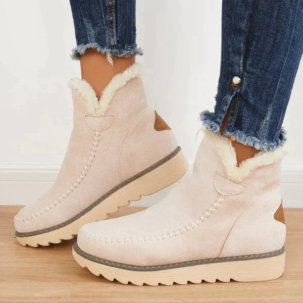 Valenzora | Comfortable ankle boots with fur lining for women