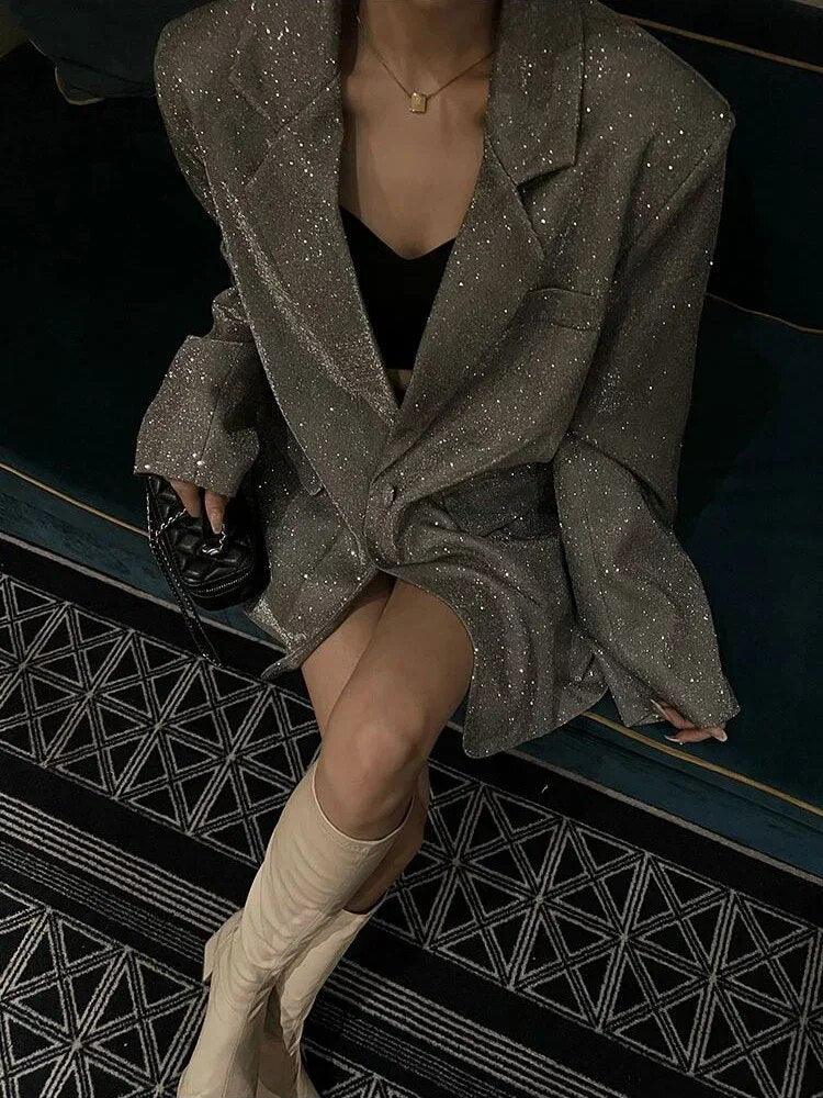 Glitzer-Blazerjacke Valenzora
