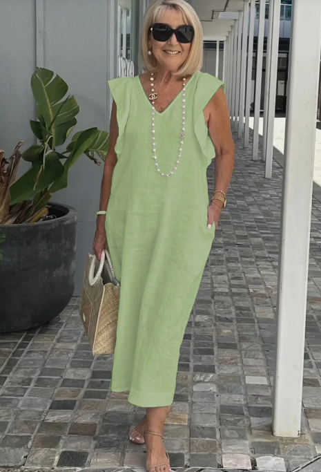 Valenzora | Casual dress made of cotton and linen