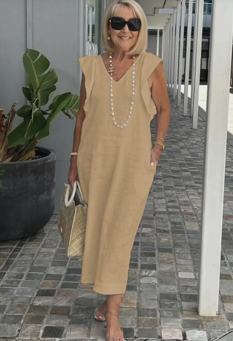 Valenzora | Casual dress made of cotton and linen