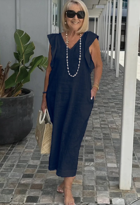 Valenzora | Casual dress made of cotton and linen