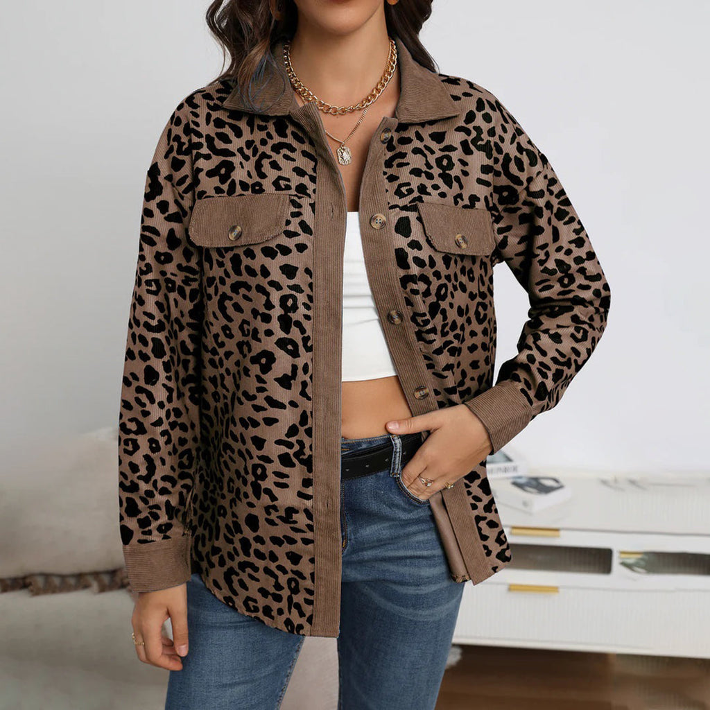 Valenzora | Stylische Damenjacke mit Leo-Print