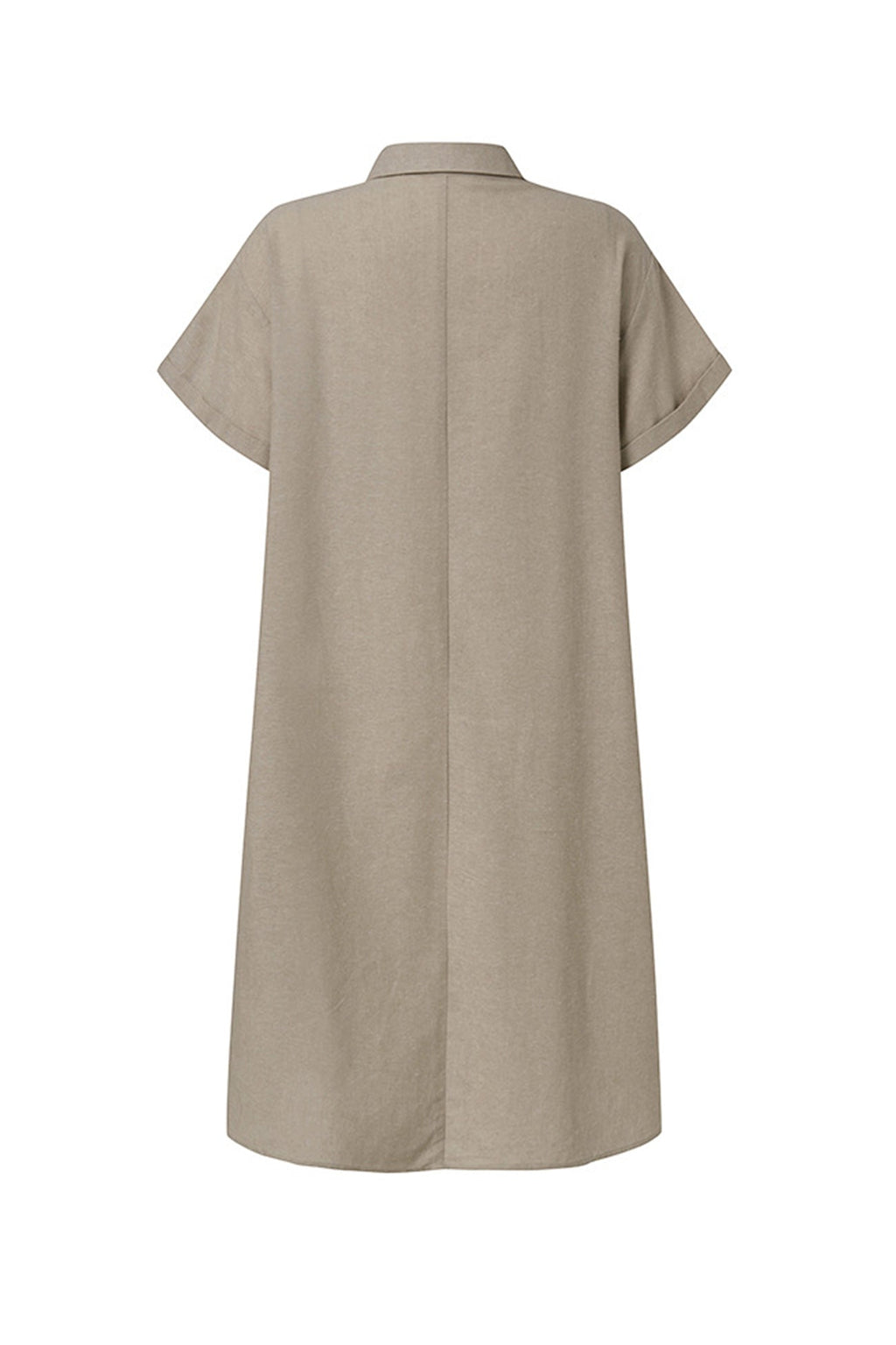 Valenzora | Button closure cotton-linen beach dress