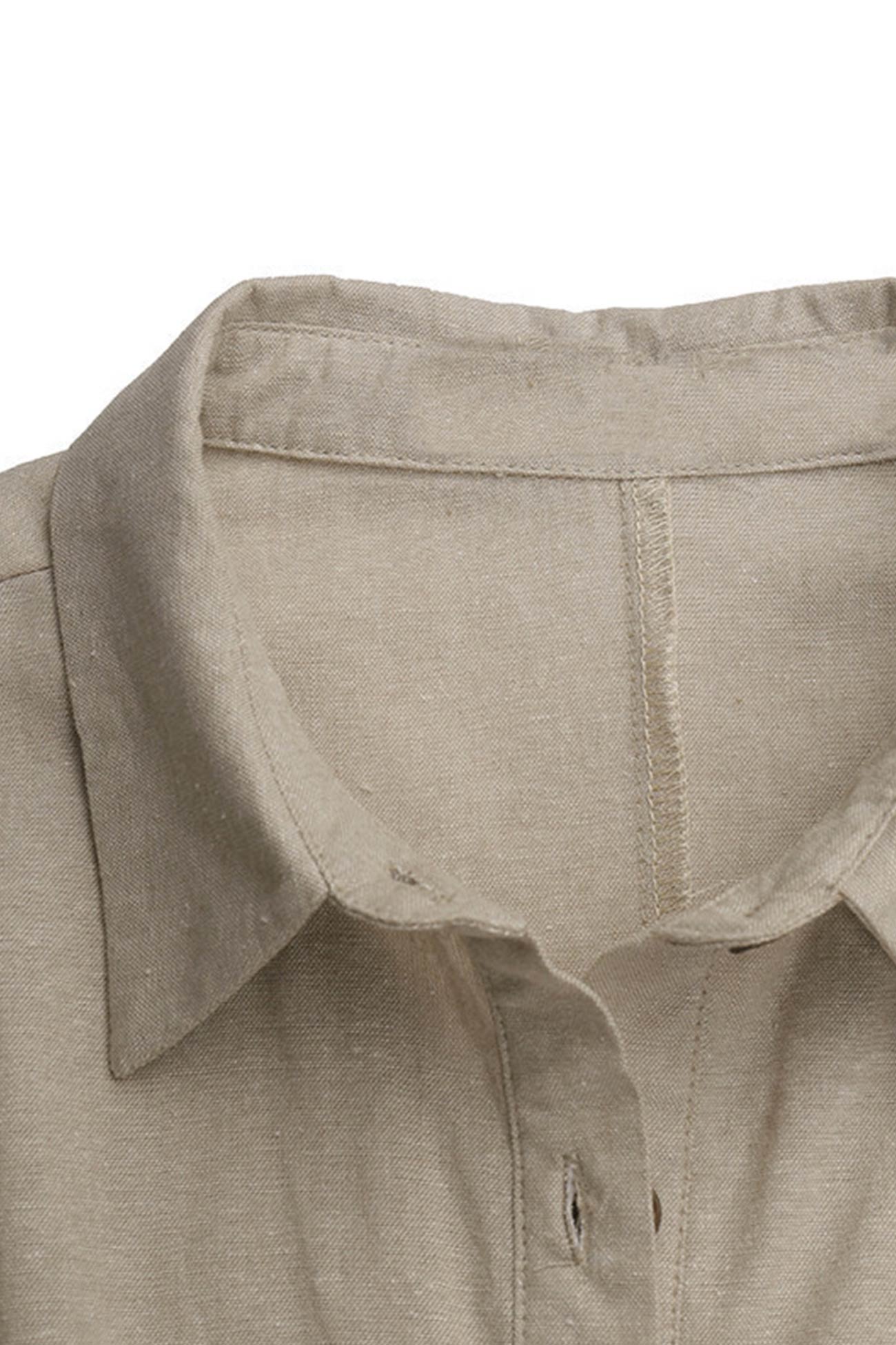 Valenzora | Button closure cotton-linen beach dress