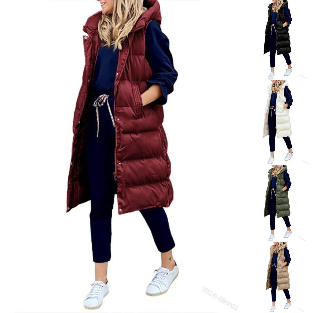 Valenzora | Sleeveless hooded vest for women