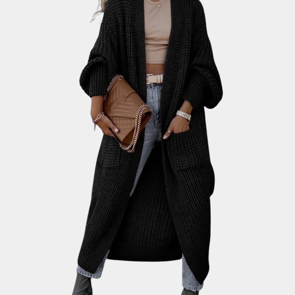 Valenzora | Comfortable Long Knitted Women's Jacket