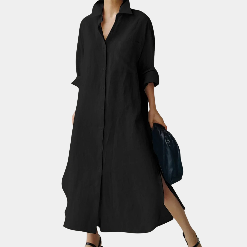 Valenzora | Bequemes Hemdblusenkleid für Damen