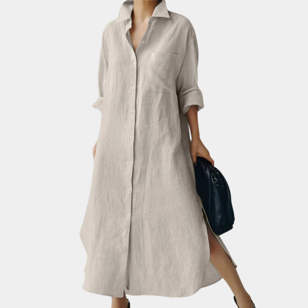Valenzora | Bequemes Hemdblusenkleid für Damen