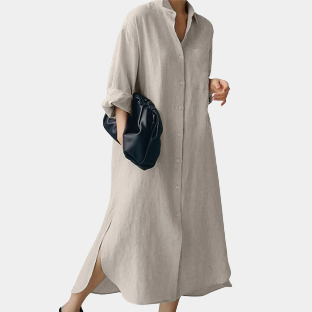 Valenzora | Bequemes Hemdblusenkleid für Damen