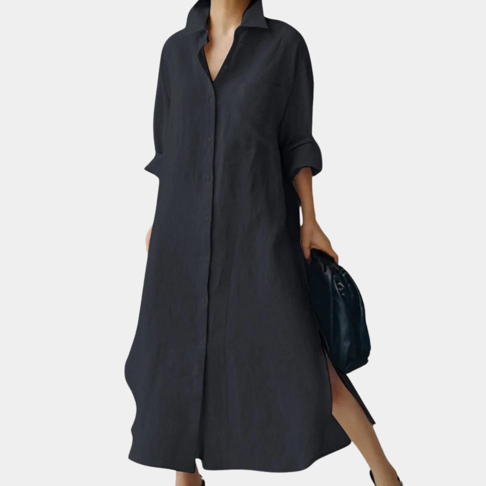Valenzora | Bequemes Hemdblusenkleid für Damen