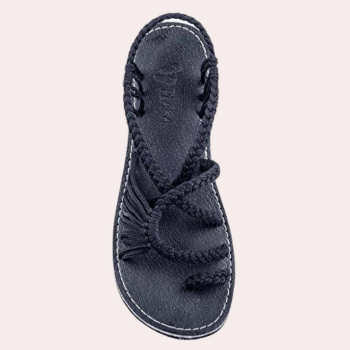 Valenzora | Lightweight flat strappy sandals with an open toe design for comfort