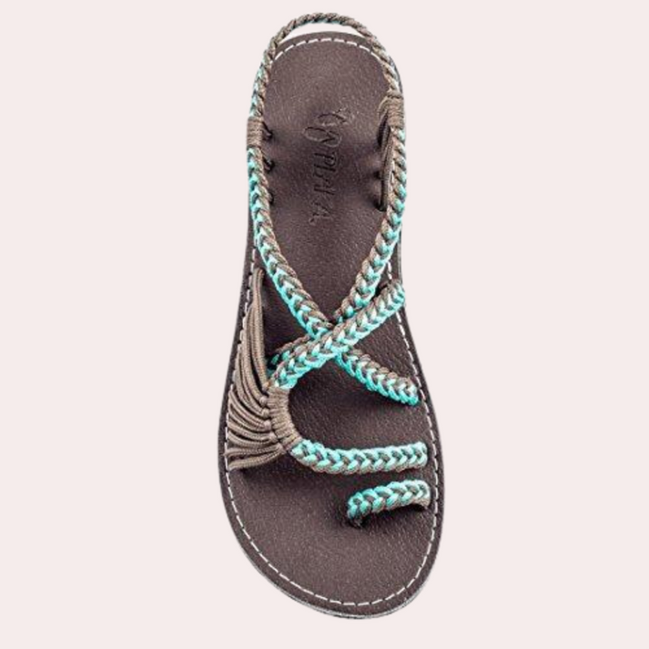 Valenzora | Lightweight flat strappy sandals with an open toe design for comfort
