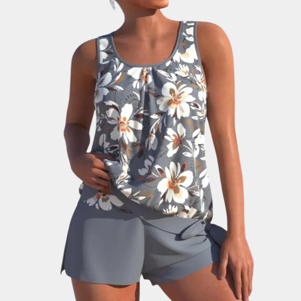 Valenzora | Geblümtes Tankini-Set